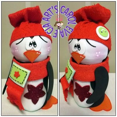 Pote de Vidro Pinguim