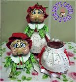 Pote de Vidro Mamãe Noel