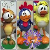 Personagens 3D Galinha Pintadinha